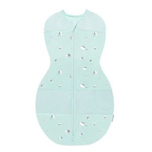 Happiest Baby 100% Organic SNOO Sleep Sack - New in Box (Size L) - Teal Planets